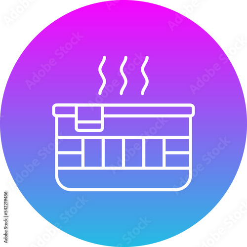 Jacuzzi Gradient Circle Line Inverted Icon