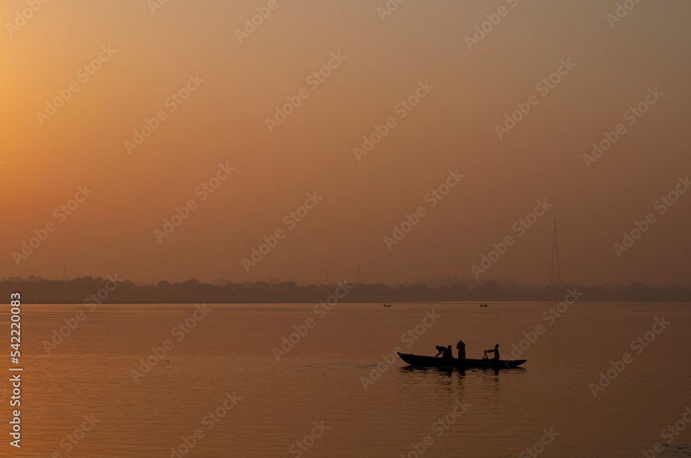 boat on the river