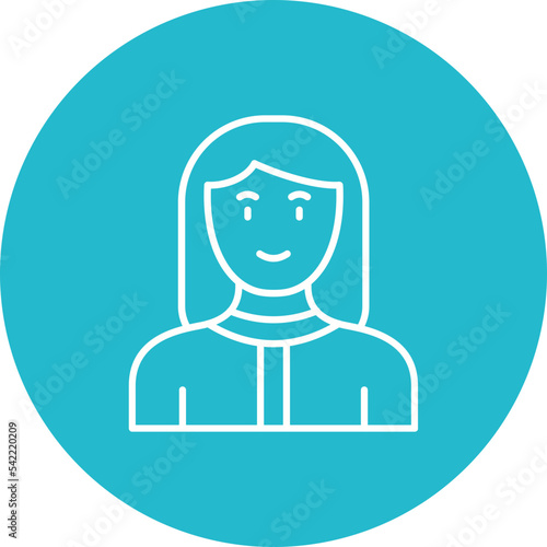Massage Therapist Multicolor Circle Line Inverted Icon