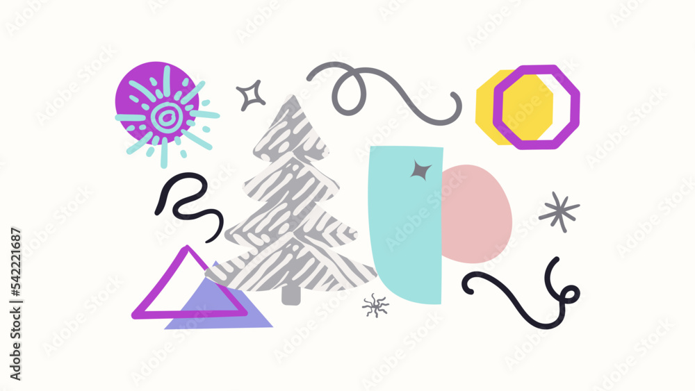 Ornate Matisse Inspired Christmas Background. Trendy Winter Holidays art templates. Ornate Matisse Inspired Christmas Background. Trendy Winter Holidays art templates.