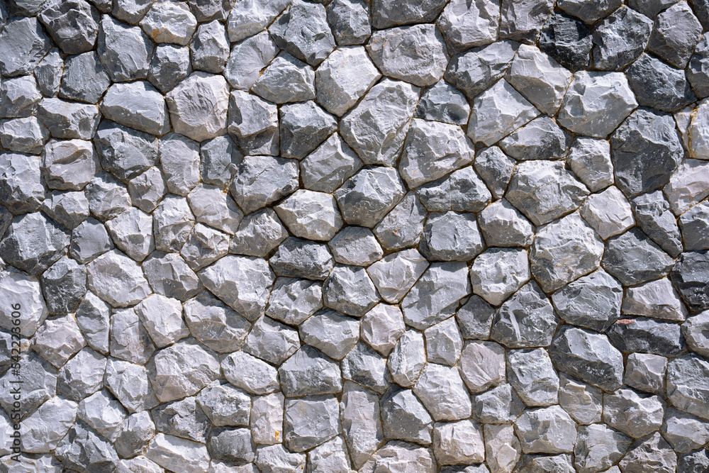 Different shapes of brick walls, Gray stone background. Different shapes of brick walls, Gray stone background.