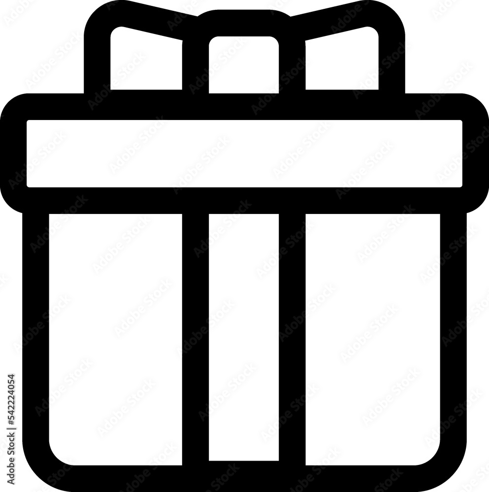 gift box line icon