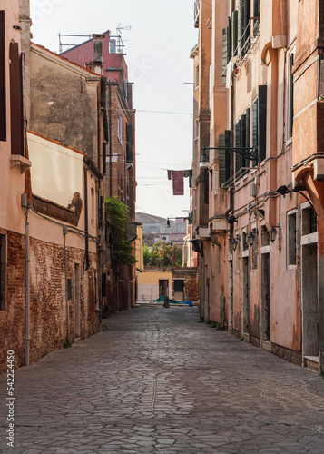 charming old street in Venice, Italy