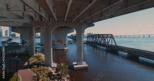 Corkscrew Park under Acosta bridge Jacksonville Florida Riverside Bridge photo