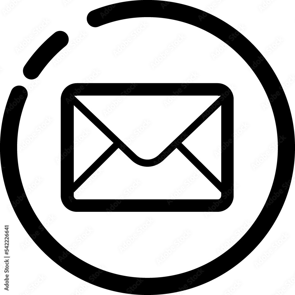 Envelope, mail, e-mail, mailbox, message line icon Envelope, mail, e-mail, mailbox, message line icon