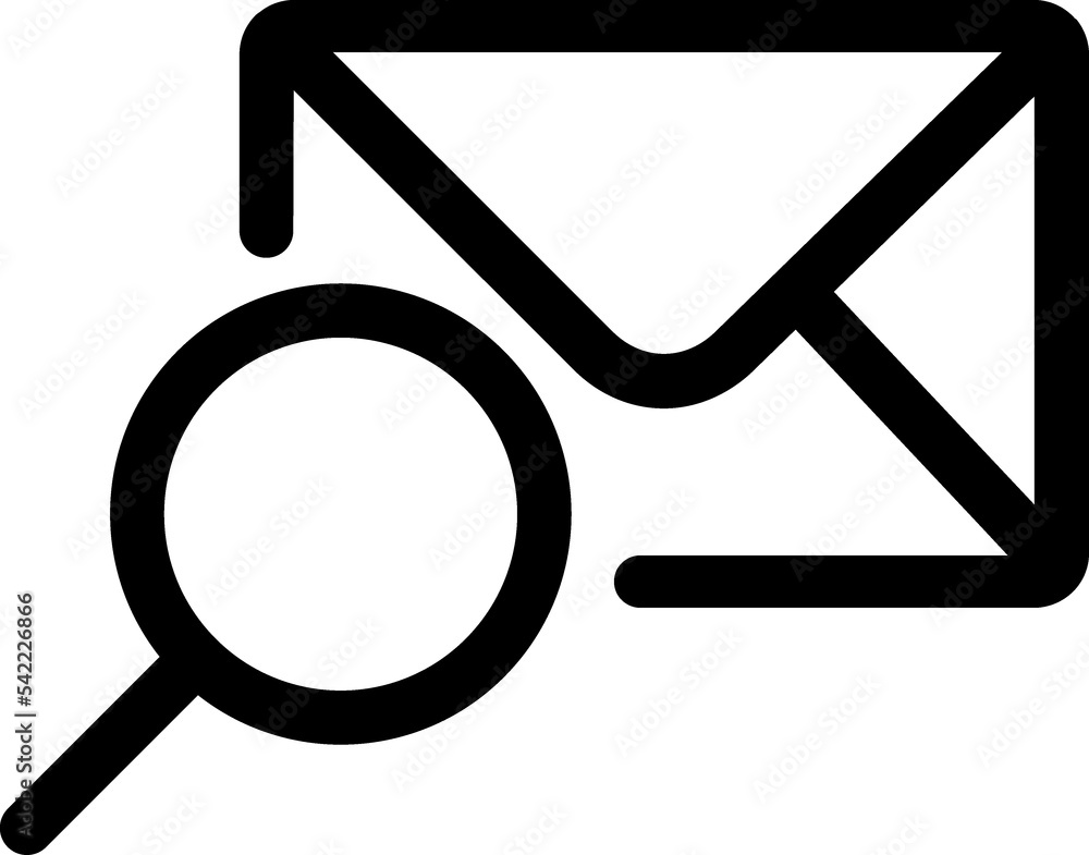 Envelope, mail, e-mail, mailbox, message line icon Envelope, mail, e-mail, mailbox, message line icon