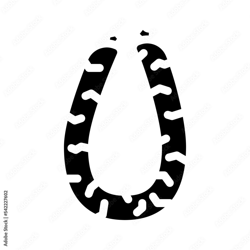 beef sausage meat glyph icon vector. beef sausage meat sign. isolated symbol illustration beef sausage meat glyph icon vector. beef sausage meat sign. isolated symbol illustration