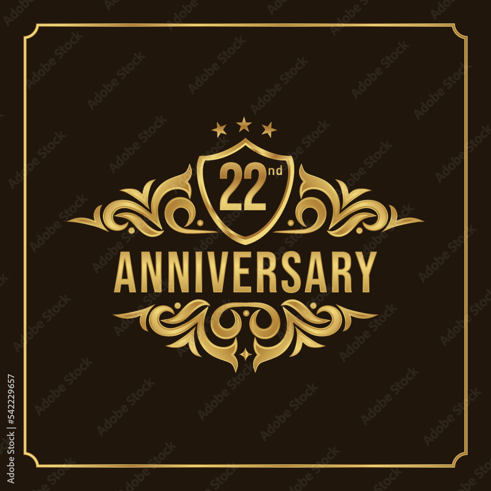 Collection of isolated anniversary logo numbers 1 to 1 million with ribbon vector illustration | Happy anniversary 22th