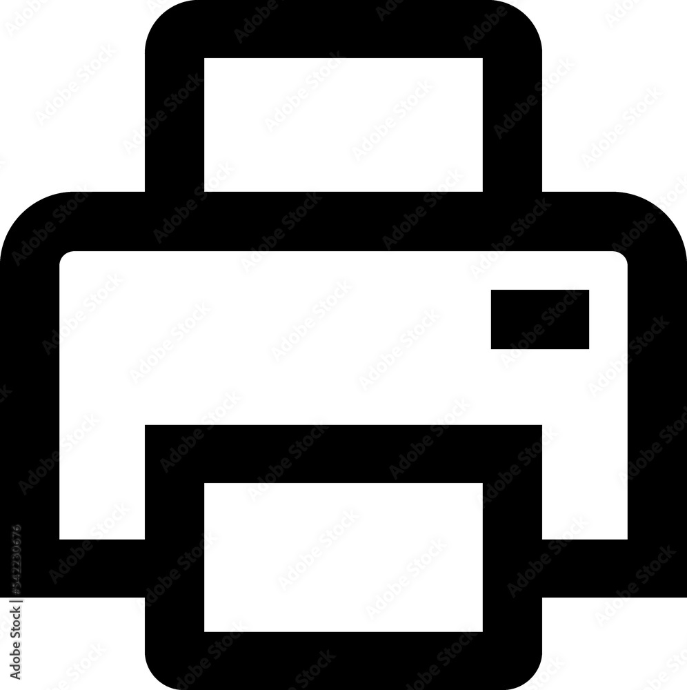 Printer line icon