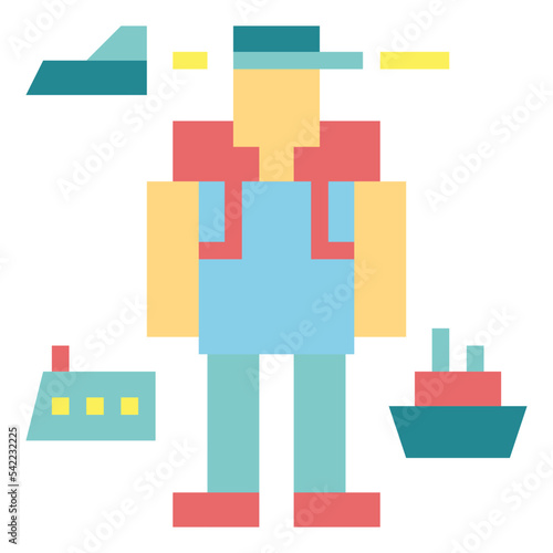 Travel flat icon style