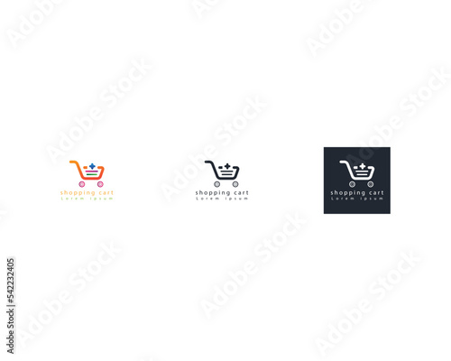 Online Shopping cart Logo, Colorful premium icon for buys Vector on a white background, Online shopping idea thin line illustration, Editable stroke Vector shopping cart icon vector illustration.