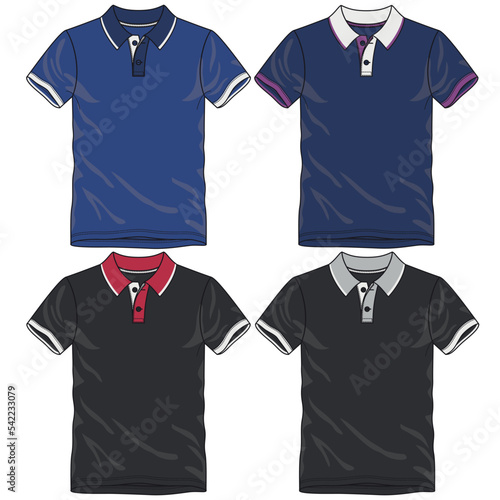 T-shirt mockup template design for soccer jersey, football kit, golf, tennis, sportswear.