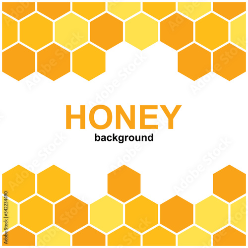 Honeycomb design template illustration (Honey) 