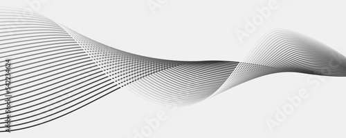 Abstract wave element for design. Digital frequency track equalizer. Stylized line art background.