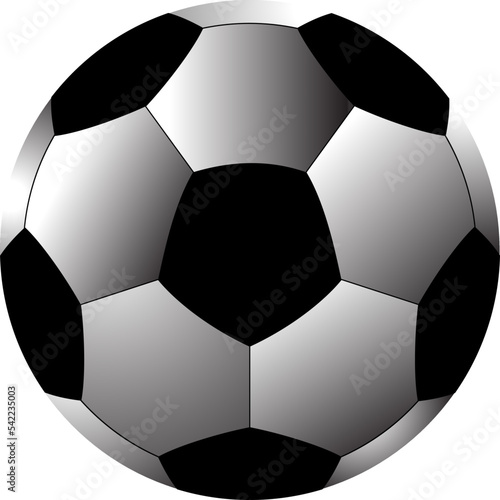 the white and black soccer ball