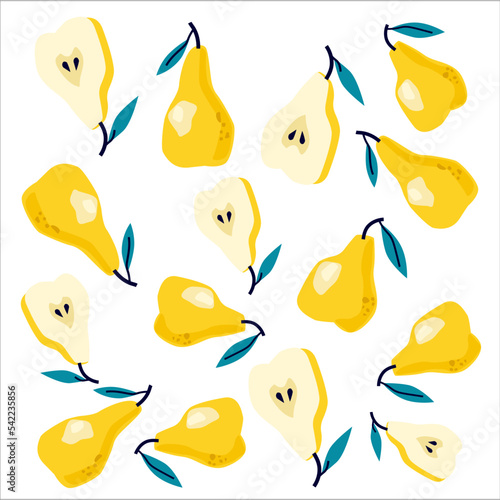 seamless pattern with pears