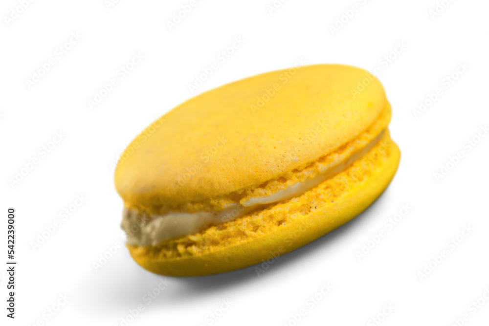 Colorful macaroons collection set of isolation on a white background Colorful macaroons collection set of isolation on a white background