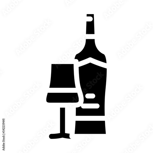 cabernet sauvignon red wine glyph icon vector. cabernet sauvignon red wine sign. isolated symbol illustration