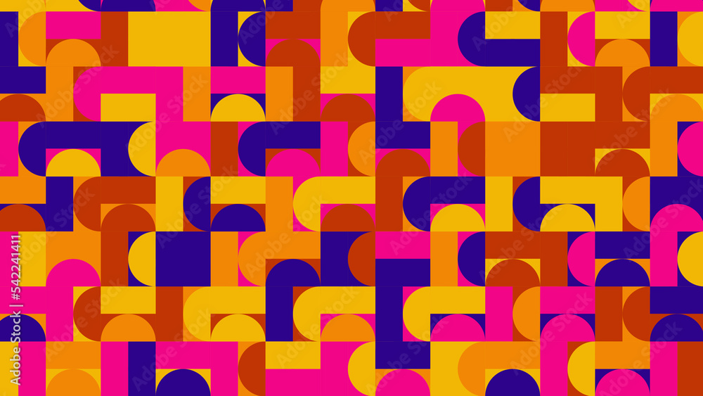 red, blue, yellow and orange geometric pattern, seamless wallpaper for tile, banner, tableclothe red, blue, yellow and orange geometric pattern, seamless wallpaper for tile, banner, tableclothe
