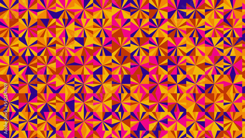 red, blue, yellow and orange geometric pattern, seamless wallpaper for tile, banner, tableclothe