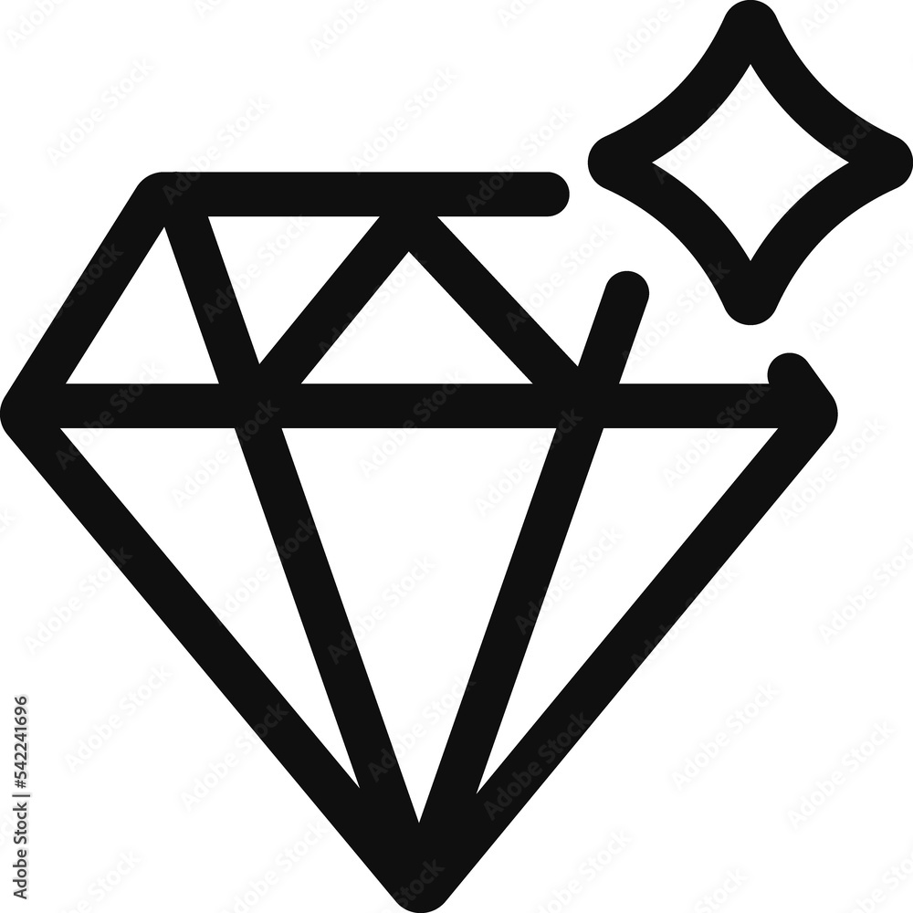 Gem, diamond, jewelry line icon Gem, diamond, jewelry line icon
