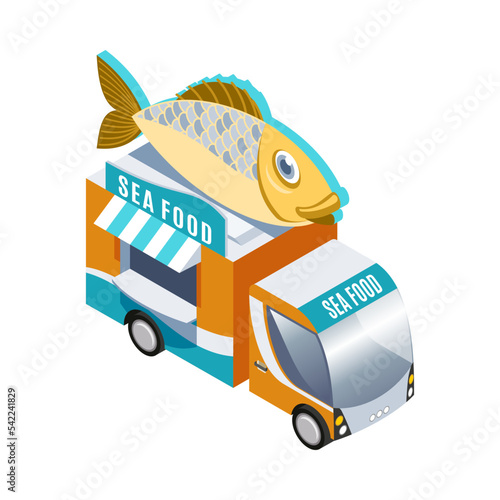 Isometric Food Truck