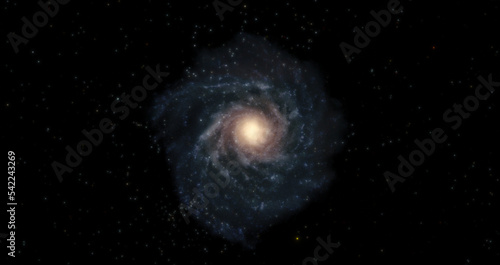 Beautiful galaxy with stars 3d illustration, deep space background, stars and galaxy wallpaper