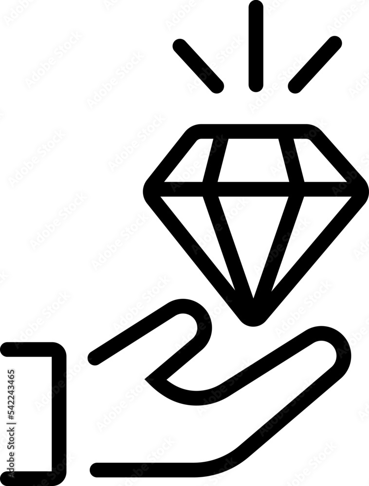 Gem line icon Gem line icon