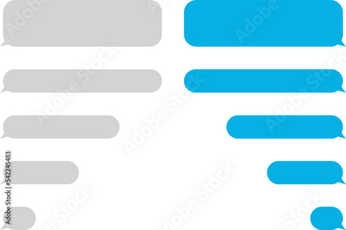Message icons, dialogue. Social network chatting window vector