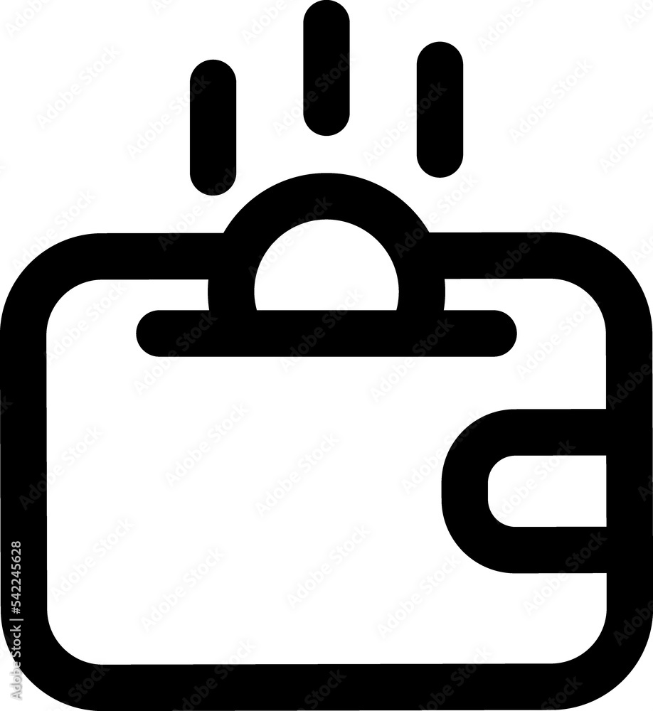 Wallet line icon Wallet line icon