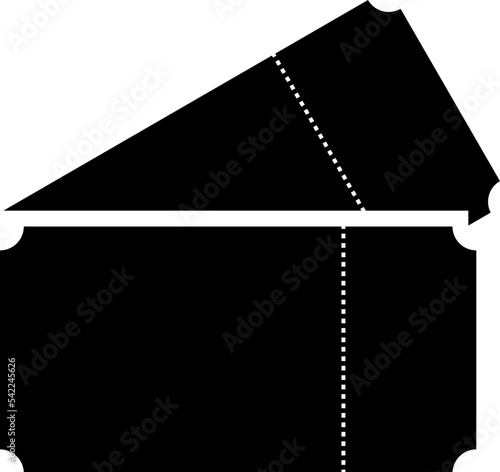 Ticket. Coupon. Tickets or Coupons vector icons. Ticket or Coupon isolated vector illustration