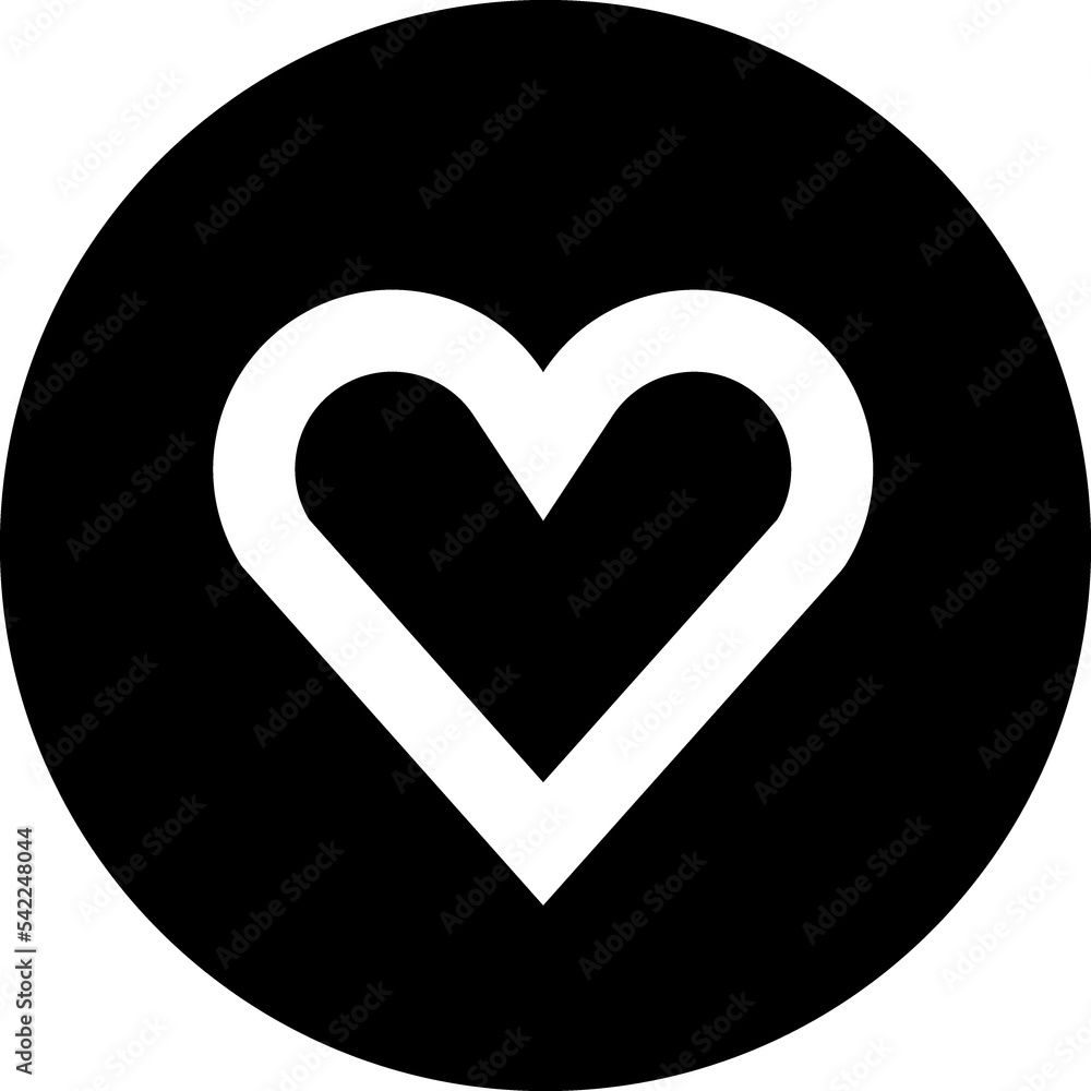 Heart black glyph icon Heart black glyph icon