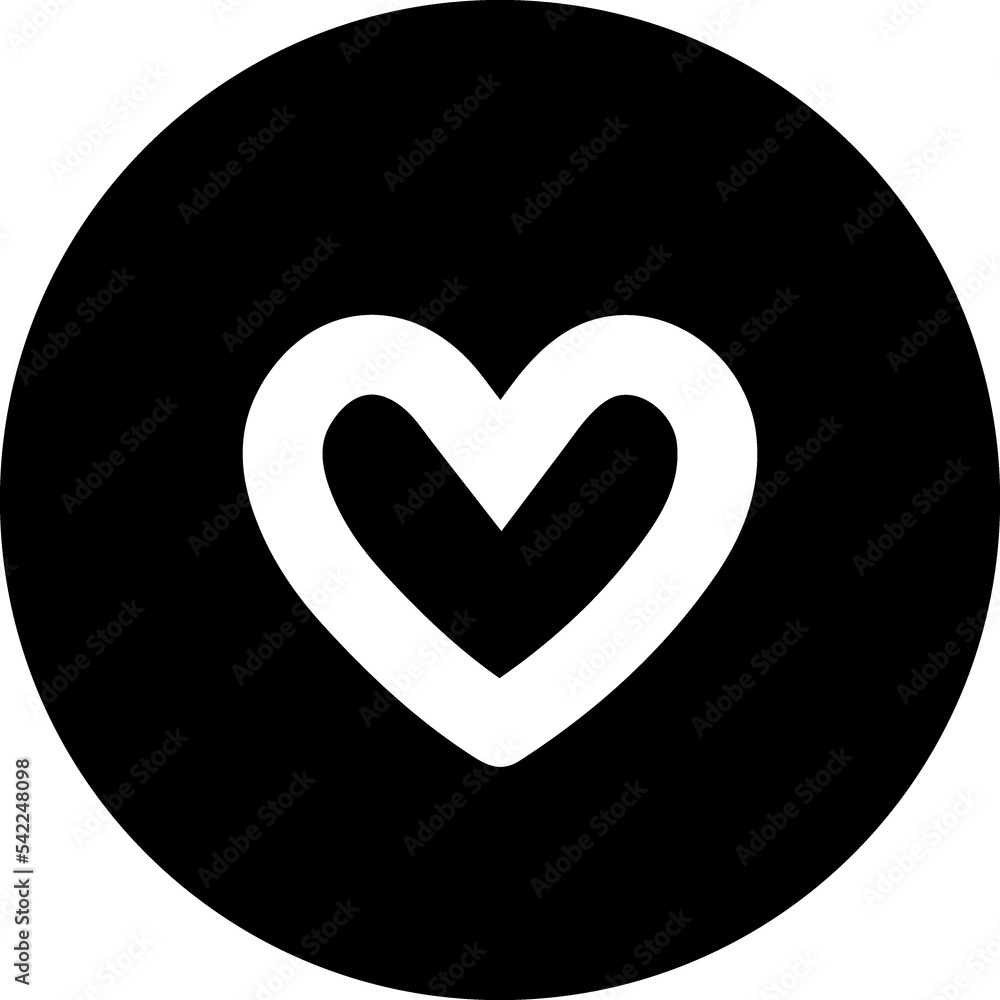 Heart black glyph icon Heart black glyph icon