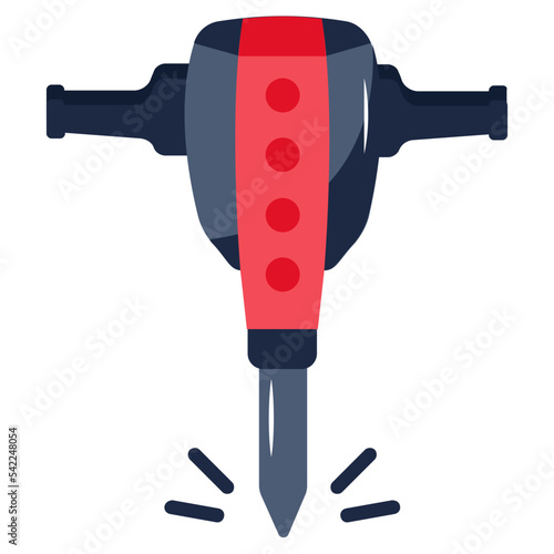 A trendy flat icon of gimlet machine 