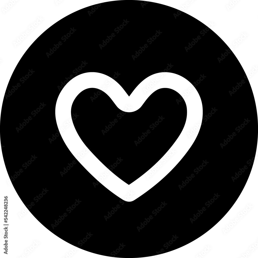 Heart black glyph icon Heart black glyph icon
