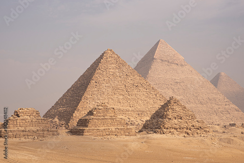 Giza Plato Pyramids in Cairo, Egypt