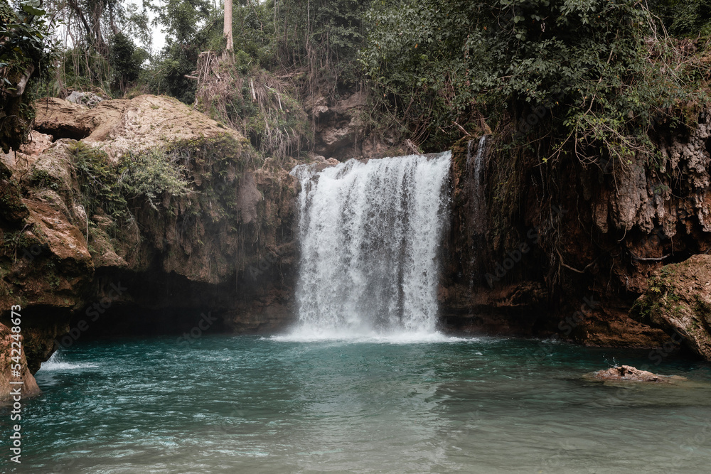 Naklejka premium Kawasan Falls in Cebu, Philippines