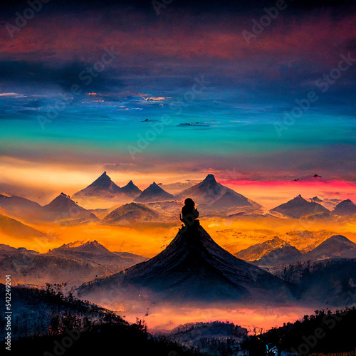 mountain at sunset © Dual Studio