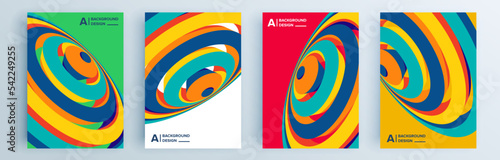 Modern abstract covers set, minimal covers design. Colorful geometric background, vector illustration.