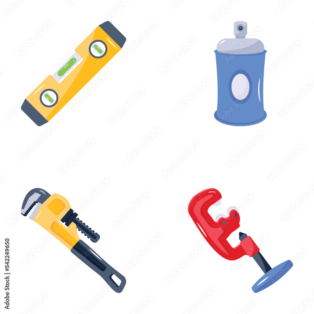 Set of Trendy Tools Flat Icons
Set of Trendy Tools Flat Icons