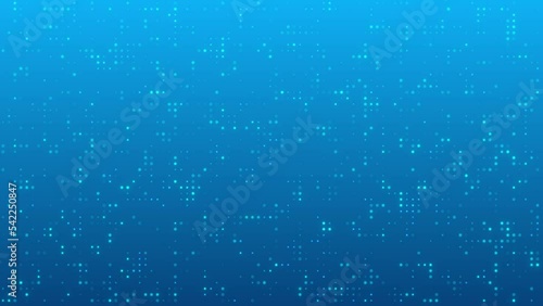 Abstract data and technology background loop, blue digital and hi-tech concept. Motion graphic for a background, wallpaper or a screensaver, seamless looping