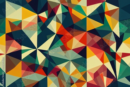 Geometric Seamless Pattern Background Illustration
