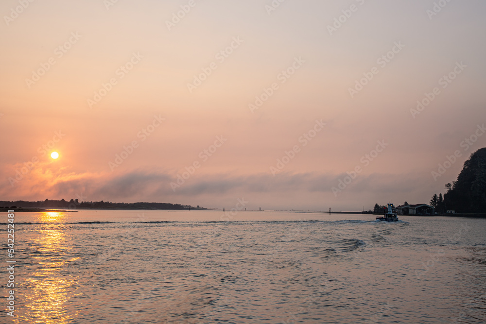 Foggy Sunrise over Baker Bay