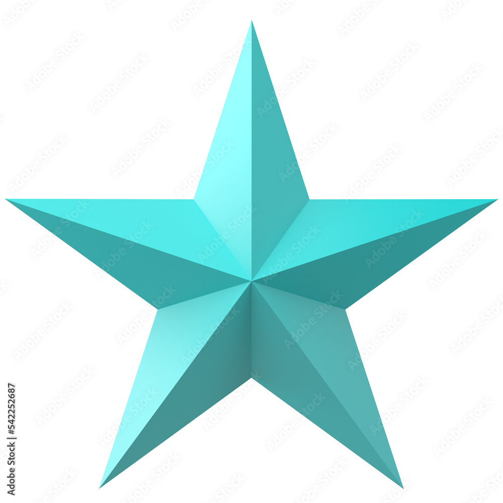Fototapeta premium 3D star. 3D illustration.