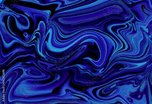 abstract blue background with lines  liquid marble fluid texture