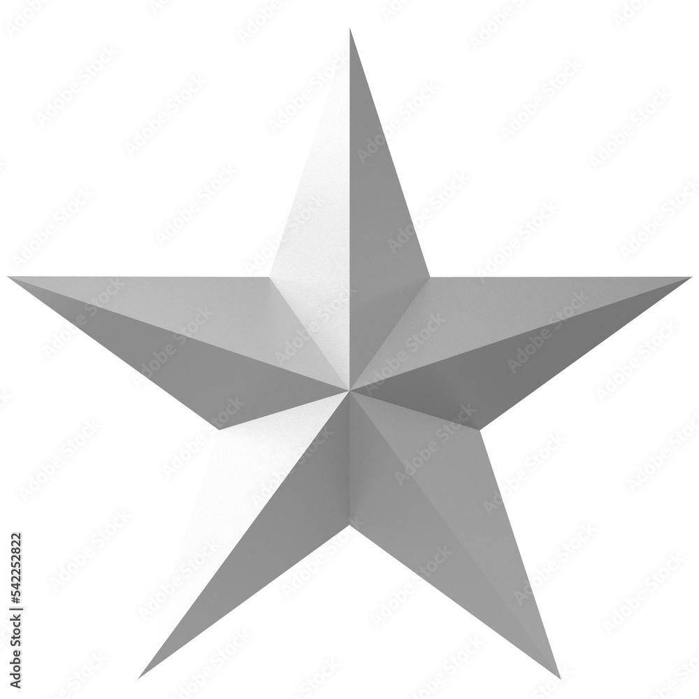 Obraz premium 3D star. 3D illustration.
