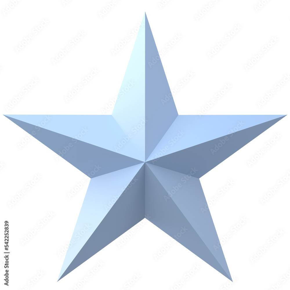 Obraz premium 3D star. 3D illustration.