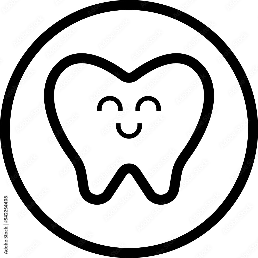 Tooth icon dental clinic