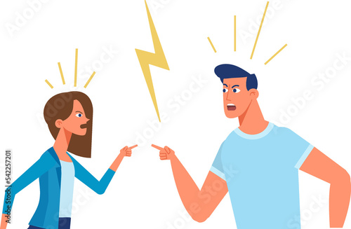 фотографія Conflict, quarrel  illustration