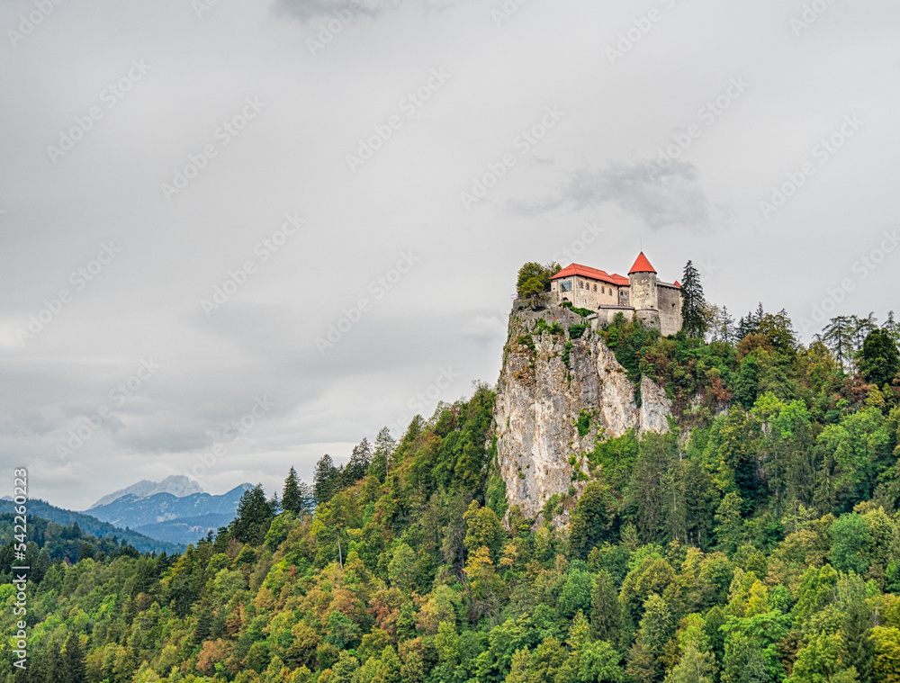 View of Bled Castle (Blejski grad), Slovenia